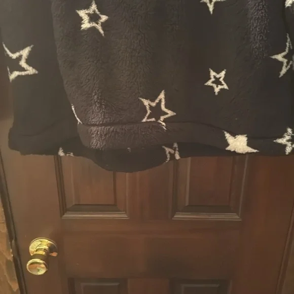 LOFT Star Print Sherpa Sweatshirt - Picture 7 of 11